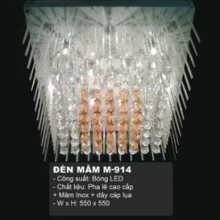 Đèn Mâm Pha Lê M914