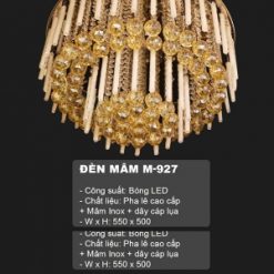 Đèn Mâm Pha Lê M927